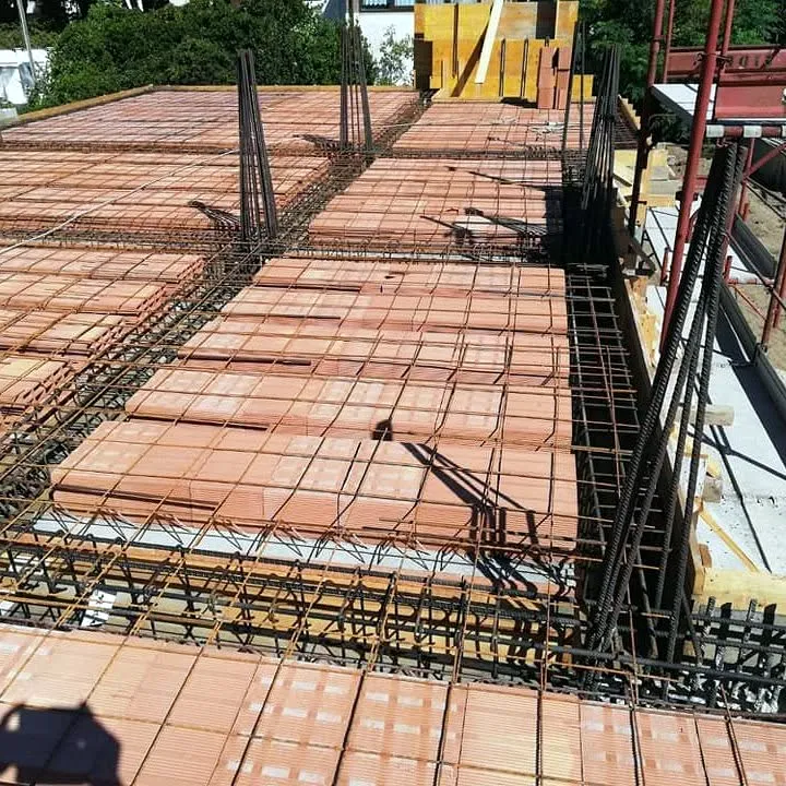 Solaio armato in un cantiere Balbini